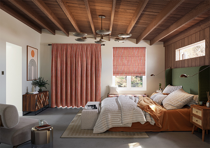 Willow Field, French Coral - Made to Measure Curtains - Image 15